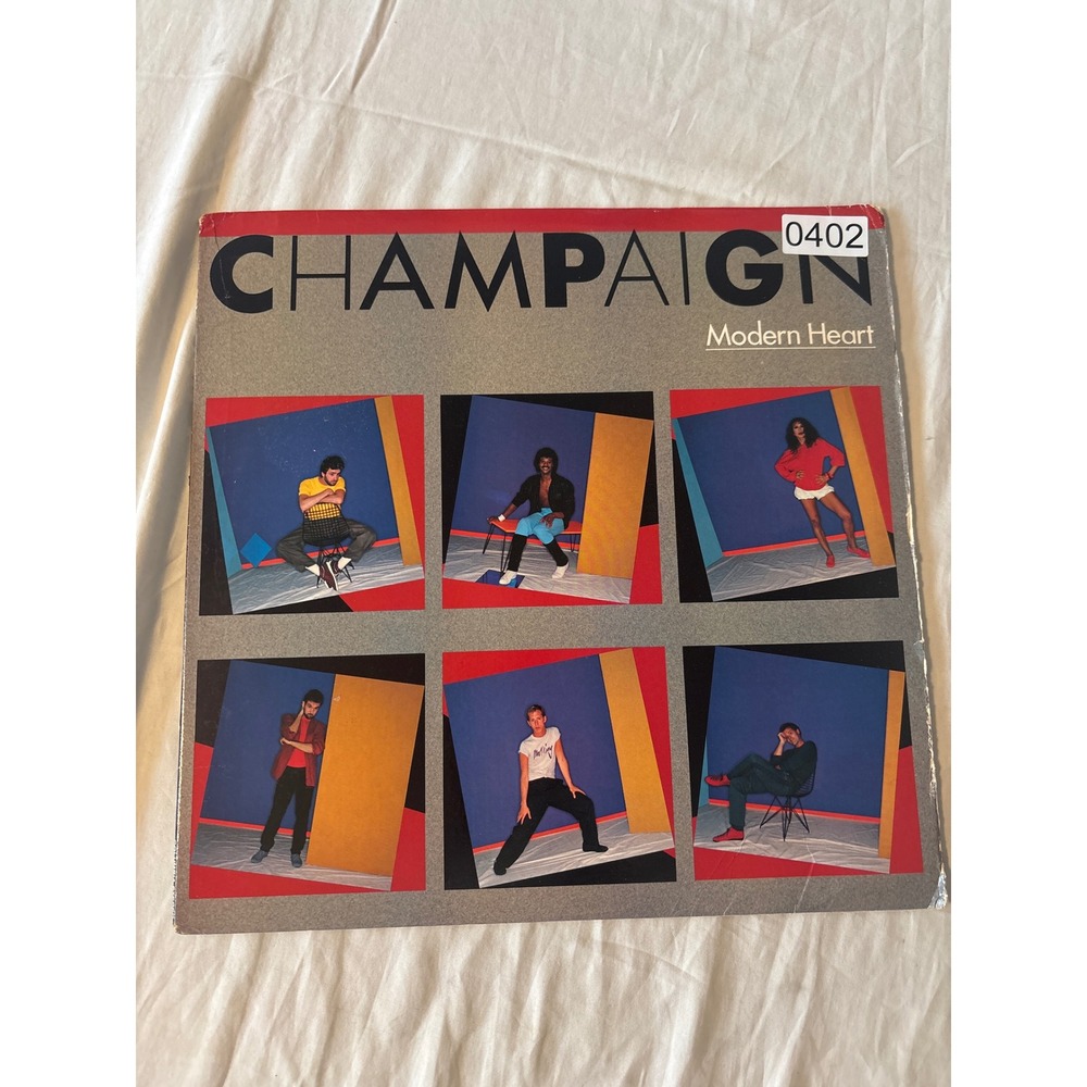 Champaign Modern Heart Vinyl LP 12 Inch 1983 Columbia R&B Soul Good Condition